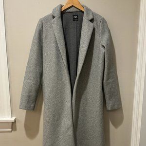 Grey Zara Long Coat